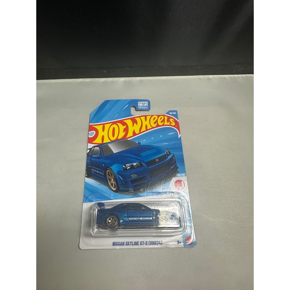 Hot Wheels Nissan Skyline GT-R BNR34 Blue HW J-Imports 199/250 2024 Diecast Car - Picture 5 of 5